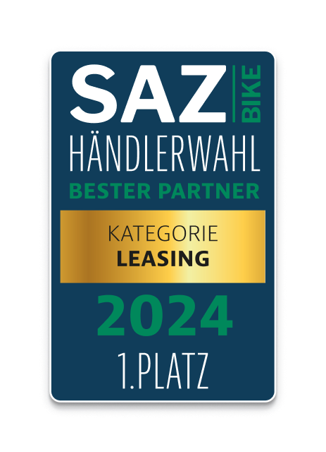 SAZ Bike - Bester Leasing Partner 2024 - Siegel