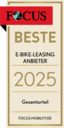 Focus E-Bike Siegel beste E-Bike-Leasing Anbieter
