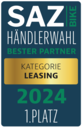 SAZ Bike - Bester Leasing Partner 2024 - Siegel