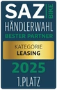 SAZ Bike Händlerwahl 2025, Bester Partner, Kategorie Leasing 1. Platz